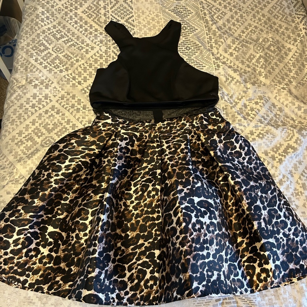 Animal print dress